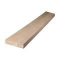 Alexandria Moulding Hardwood Board, 3 ft L Nominal, 4 in W Nominal, 1 in Thick Nominal 0Q1X4-27036C